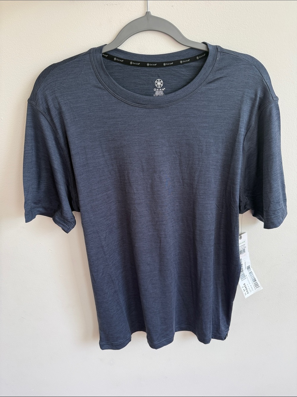 GAIAM Men's Navy Short Sleeve Crew Neck Tee